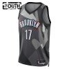 Canotte Bambino Brooklyn Nets Dennis Schroder Nike 2024-25 City Edition Grigio Swingman